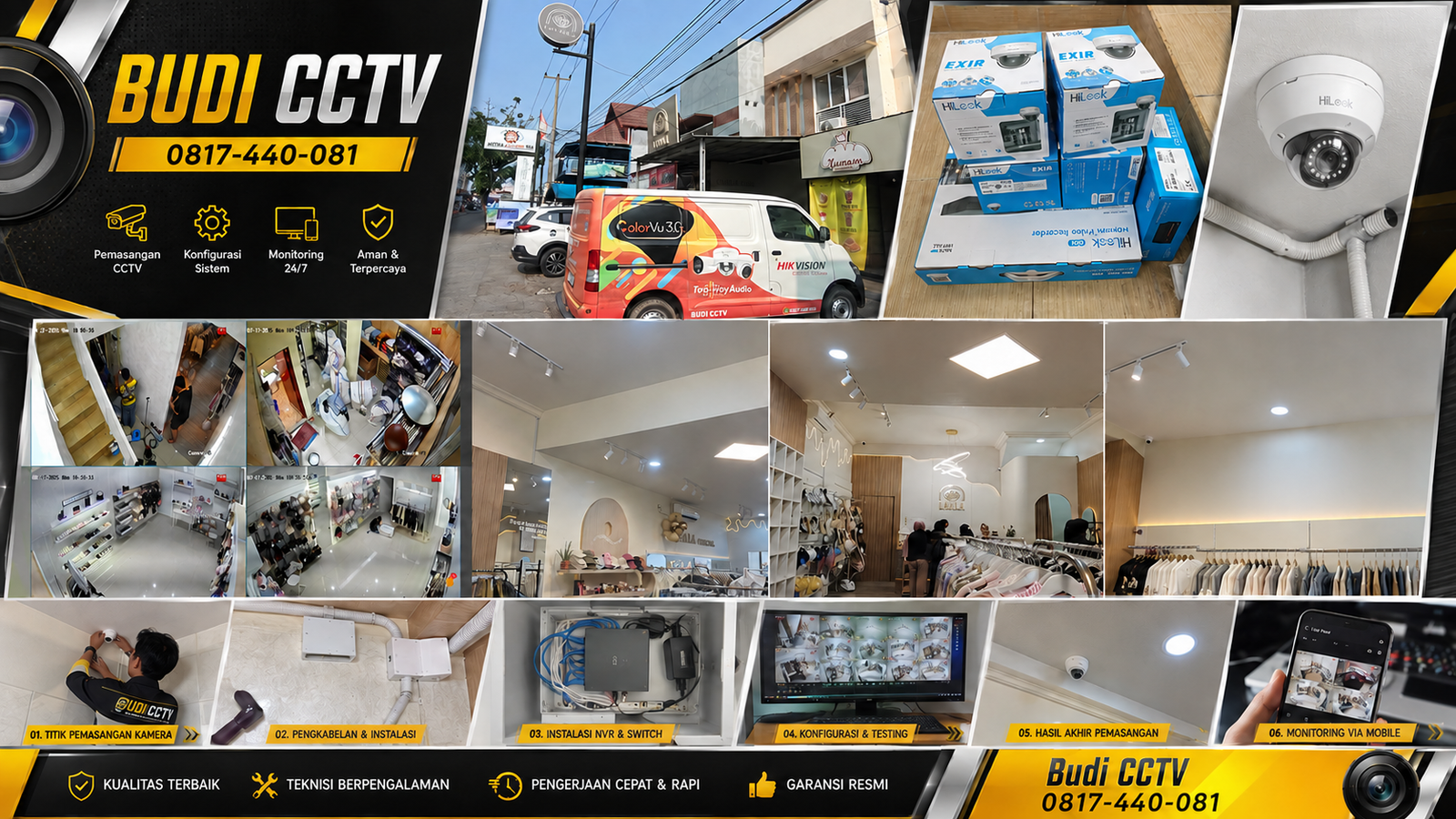Pasang CCTV HiLook Pekalongan, Paket Tanpa Ribet