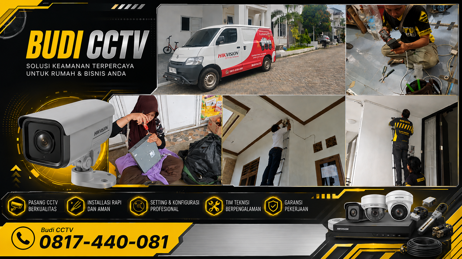 Pemasangan CCTV Hikvision di Pekalongan, Proses Instalasi Terencana dan Sistematis